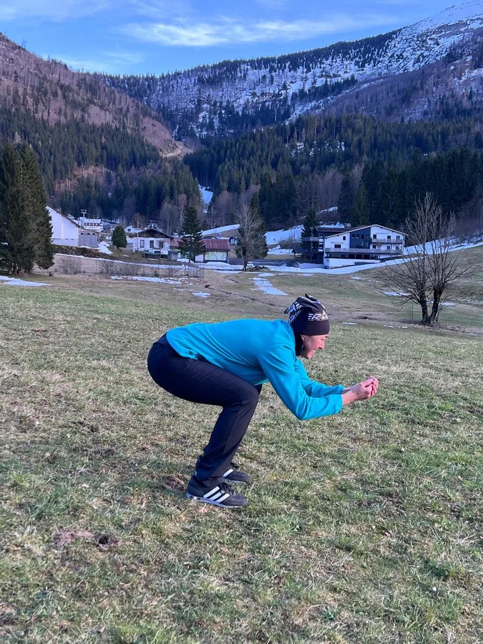 Trockentraining in den Bergen